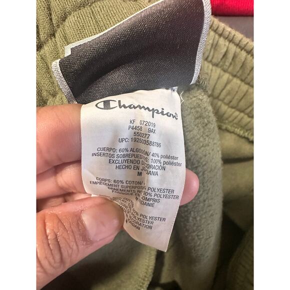 Champion Sideline Jogger – Olive & Neon Athletic Pants - Picture 10 of 10